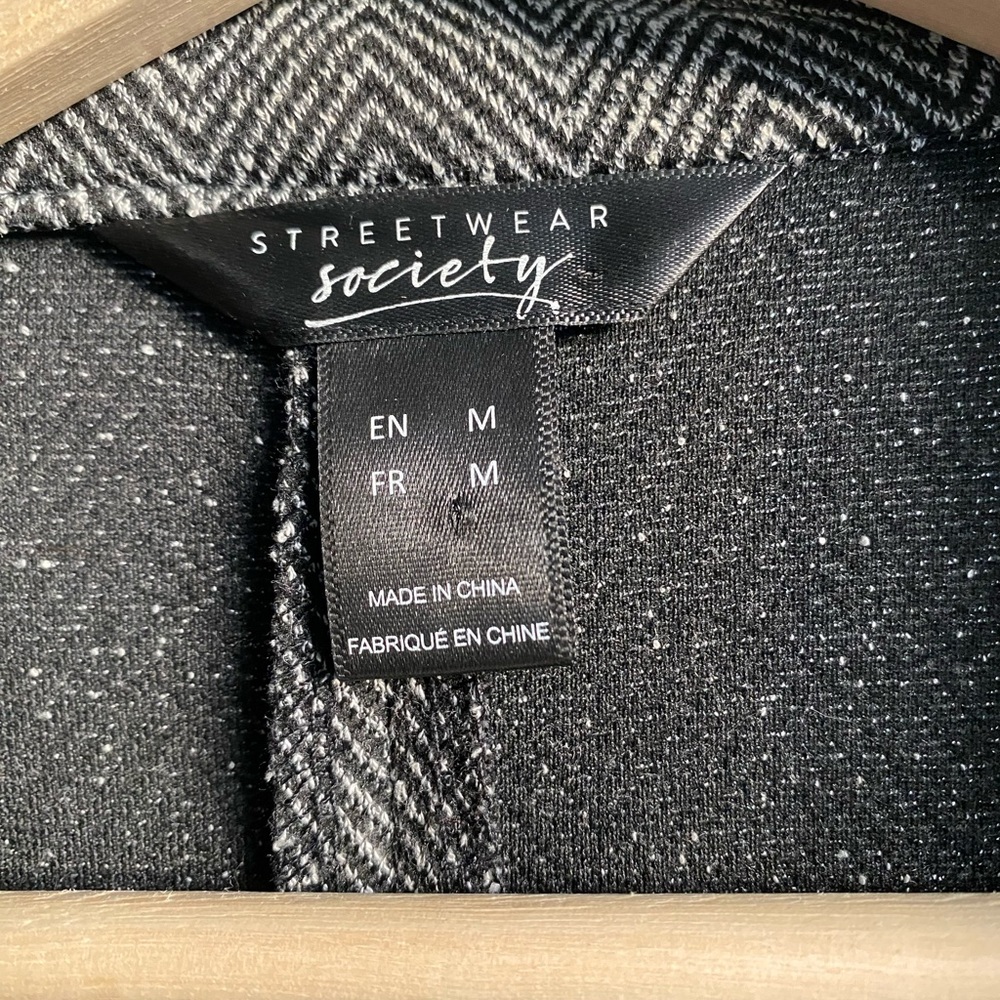 Streetwear Society herringbone blazer Size M city summer - Picture 6 of 6